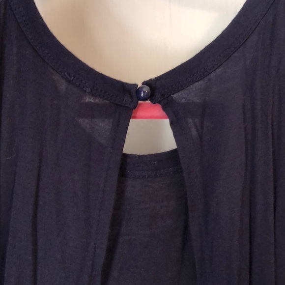 Navy Open Back Tank - Picture 3 of 4